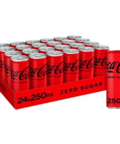 Coca-Cola Zero Sugar – 250ml Cans (Pack of 24)